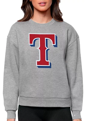 Antigua Women's Texas Rangers Victory Crew Pullover