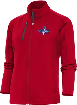 Antigua Women's 2023 World Series Champions Texas RangersGeneration Jacket