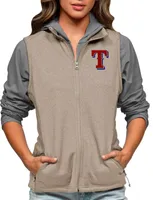 Antigua Women's Texas Rangers Oatmeal Course Vest