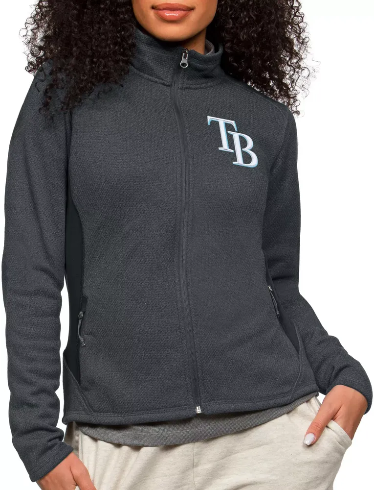 Antigua Women's Tampa Bay Rays Charcoal Course Jacket