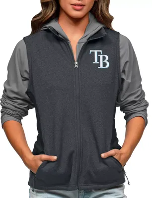 Antigua Women's Tampa Bay Rays Charcoal Course Vest