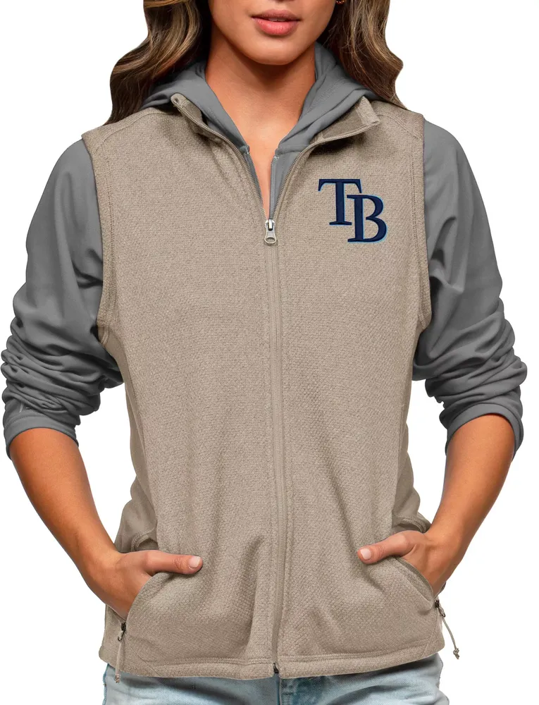 Antigua Women's Tampa Bay Rays Oatmeal Course Vest