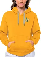 Antigua Women's Oakland Athletics Gold Victory Hooded Pullover