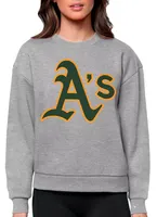 Antigua Women's Oakland Athletics Victory Crew Pullover