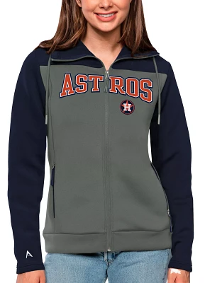 Antigua Women's Houston Astros Navy Protect Jacket