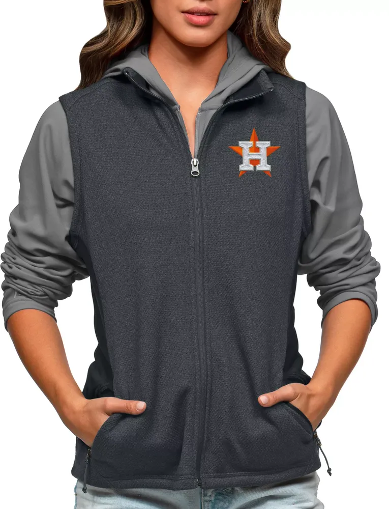 Antigua Women's Houston Astros Charcoal Course Vest