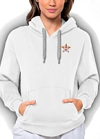 Antigua Women's Houston Astros White Victory Hooded Pullover