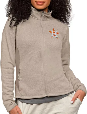 Antigua Women's Houston Astros Oatmeal Course Jacket