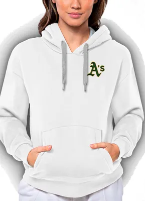 Antigua Women's Oakland Athletics Victory Hooded Pullover