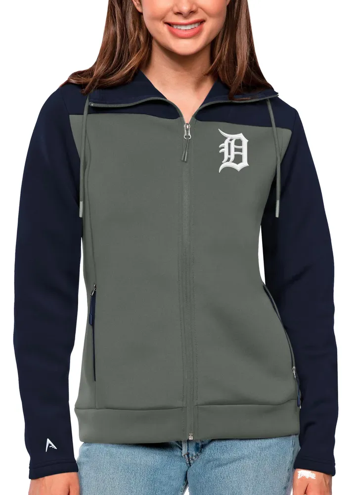 Antigua Women's Detroit Tigers Navy Protect Jacket