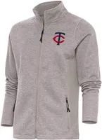 Antigua Women's Minnesota Twins Oatmeal Course Jacket