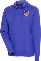 Antigua Women's FC Cincinnati Action Blue Pullover Hoodie