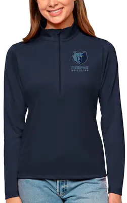 Antigua Women's Memphis Grizzlies Tribute Navy Pullover Sweater