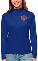 Antigua Women's New York Knicks Tribute Royal Pullover Sweater