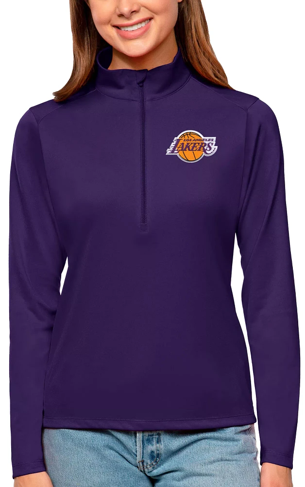 Antigua Women's Los Angeles Lakers Tribute Purple Pullover Sweater