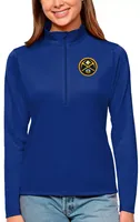 Antigua Women's Denver Nuggets Tribute Royal Pullover Sweater