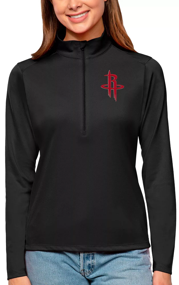 Antigua Women's Houston Rockets Tribute Pullover Sweater