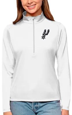 Antigua Women's San Antonio Spurs Tribute Pullover Sweater