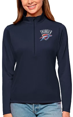 Antigua Women's Oklahoma City Thunder Tribute Navy Pullover Sweater