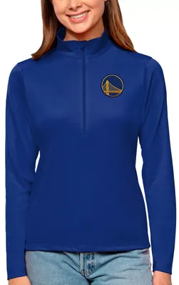 Antigua Women's Golden State Warriors Tribute Royal Pullover Sweater