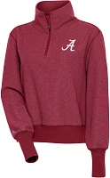 Antigua Women's Alabama Crimson Tide Red Upgrade 1/2 Zip