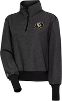 Antigua Women's Colorado Buffaloes Black Upgrade 1/2 Zip