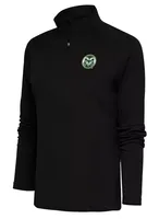 Antigua Women's Colorado State Rams Black Tribute 1/2 Zip