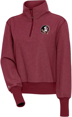 Antigua Women's Florida State Seminoles red Upgrade 1/2 Zip