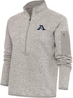 Antigua Women's Akron Zips Oatmeal Fortune 1/4 Zip