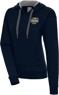 Antigua Women's 2023 College Football National Champions Michigan Wolverines Victory Pullover Hoodie