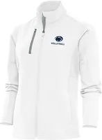 Antigua Women's Penn State Nittany Lions Volleyball White Generation 1/4 Zip Pullover