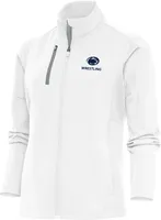 Antigua Women's Penn State Nittany Lions Wrestling  White Generation 1/4 Zip Pullover