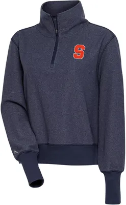 Antigua Women's Syracuse Orange Navy Upgrade 1/2 Zip