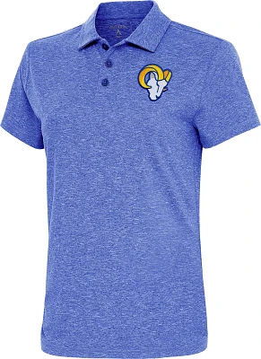 Antigua Women's Los Angeles Rams Dark Royal Heather Polo