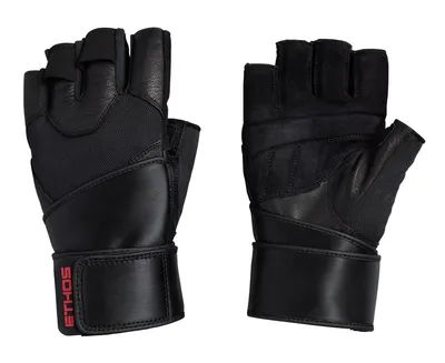 ETHOS Men's Maxus+ Leather Lifting Glove with Wrist Wrap