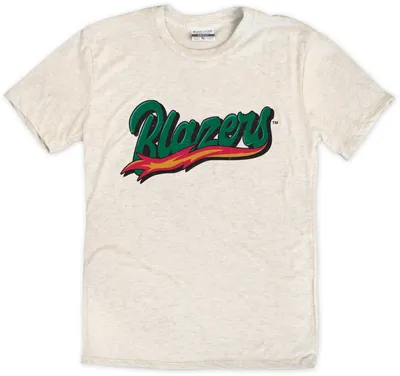 Where I'm From Adult UAB Blazers Oatmeal Script T-Shirt
