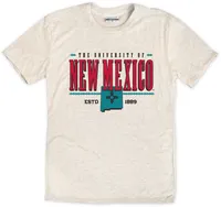 Where I'm From Adult New Mexico Lobos Oatmeal Turquoise Pattern T-Shirt