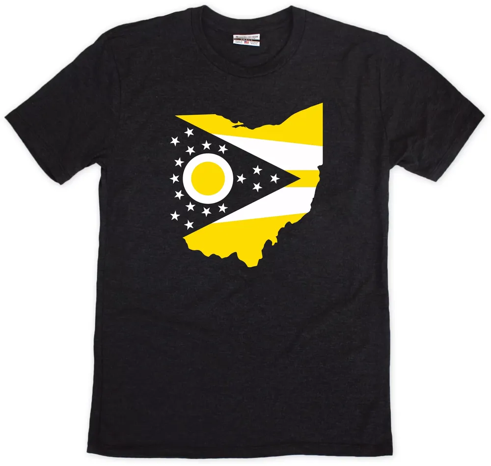 Where I'm From Columbus Flag Black T-Shirt