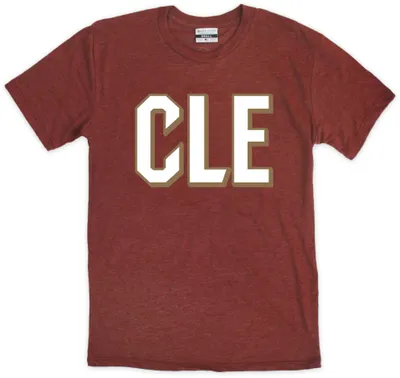 Where I'm From Cleveland Maroon Block T-Shirt