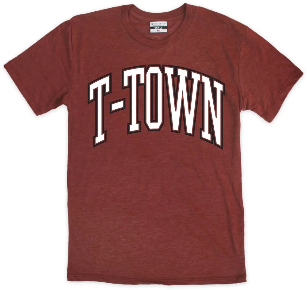 Where I'm From Adult Alabama Red T Town Arch T-Shirt