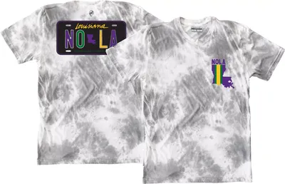 Where I'm From New Orleans Tie Dye License Plate T-Shirt