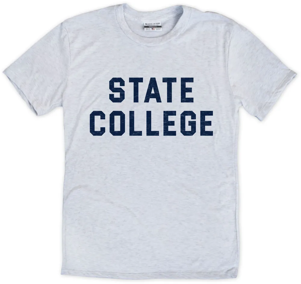 Where I'm From Penn State College White T-Shirt