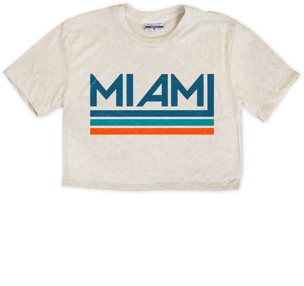 Where I'm From Miami Oatmeal City Cropped T-Shirt