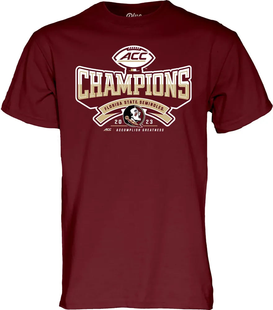 Blue 84 Adult Florida State Seminoles 2023 ACC Champions T-Shirt