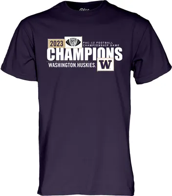 Blue 84 Adult Washington Huskies 2023 PAC-12 Champions T-Shirt