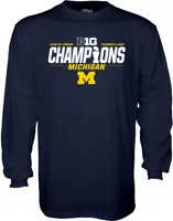 Blue 84 Adult Michigan Wolverines 2023 Big 10 Champions Long Sleeve T-Shirt