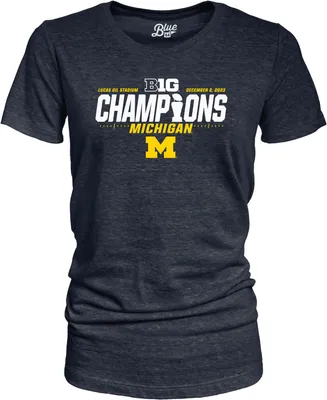 Blue 84 Women's Michigan Wolverines 2023 Big 10 Champions T-Shirt
