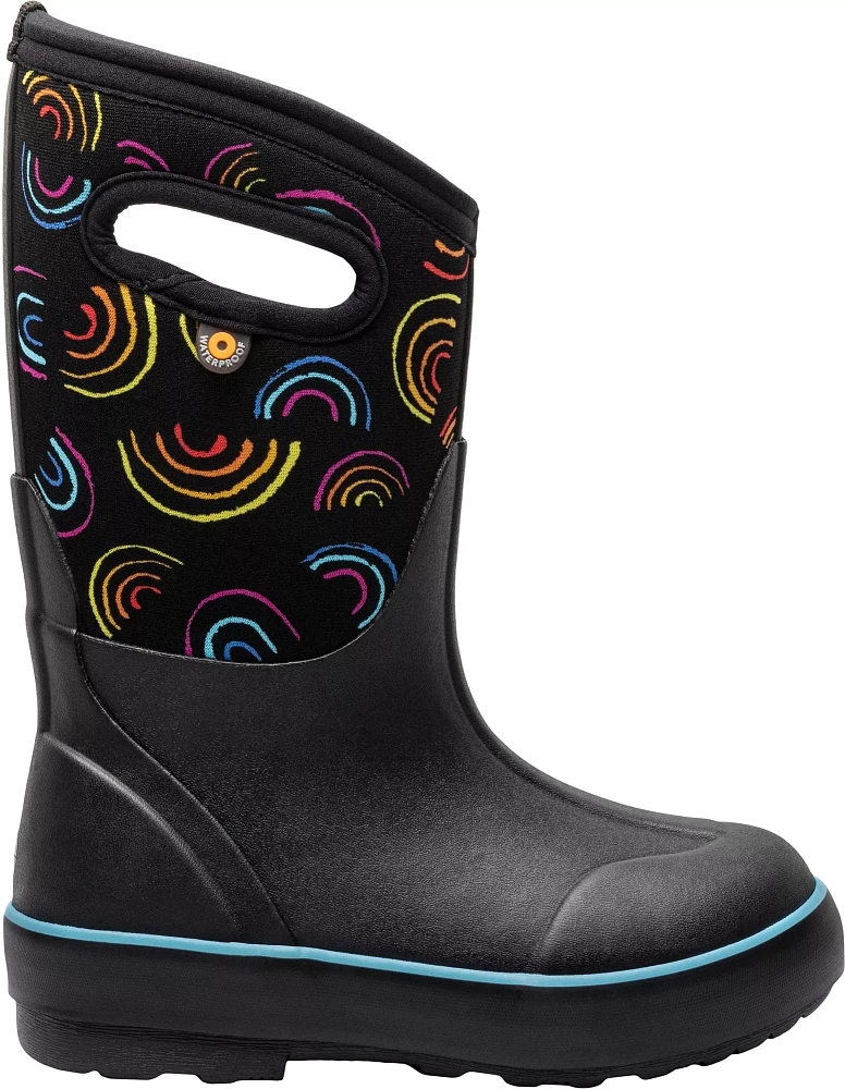 Bogs Kids' Classic II Wild Rainbows Waterproof Winter Boots