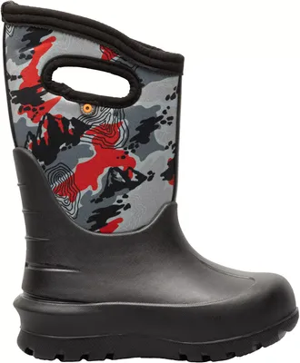 Bogs Kids' Neo-Classic Topo Camo Waterproof Winter Boots