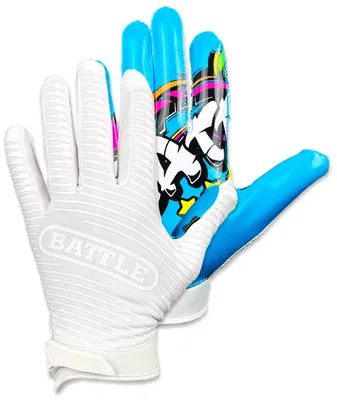 Battle Youth Grafitti Graphic Doom Receiver Gloves